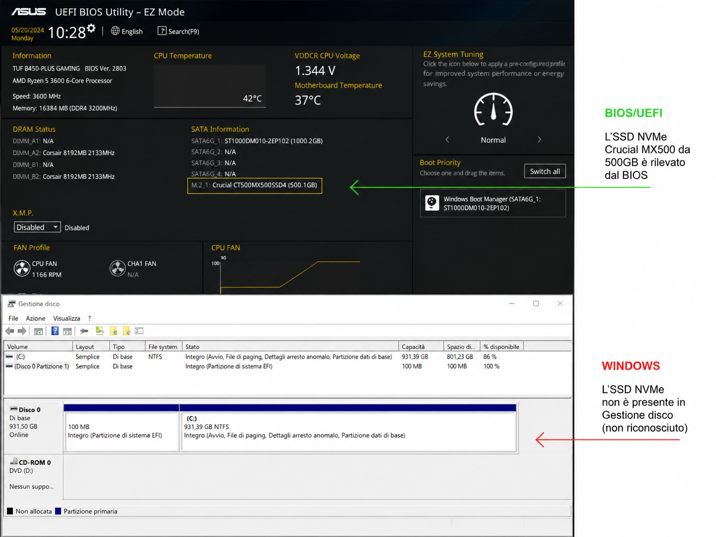 SSD visibile nel BIOS ma non in Windows: cosa sta succedendo e cosa fare